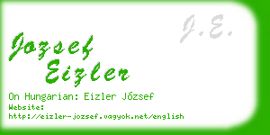 jozsef eizler business card